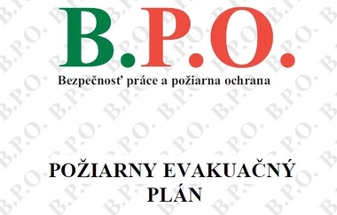 Požiarny evakuačný plán