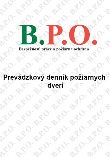 prevadzkovy dennik poziarnych dveri